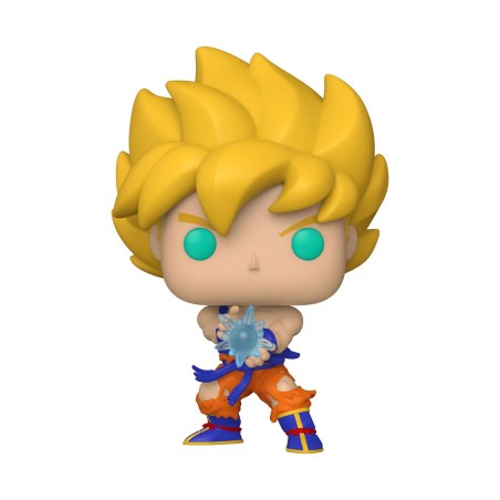 Dragon Ball Z Figura POP! Animation Vinyl SS Goku w/ Kamehameha Wave 9 cm